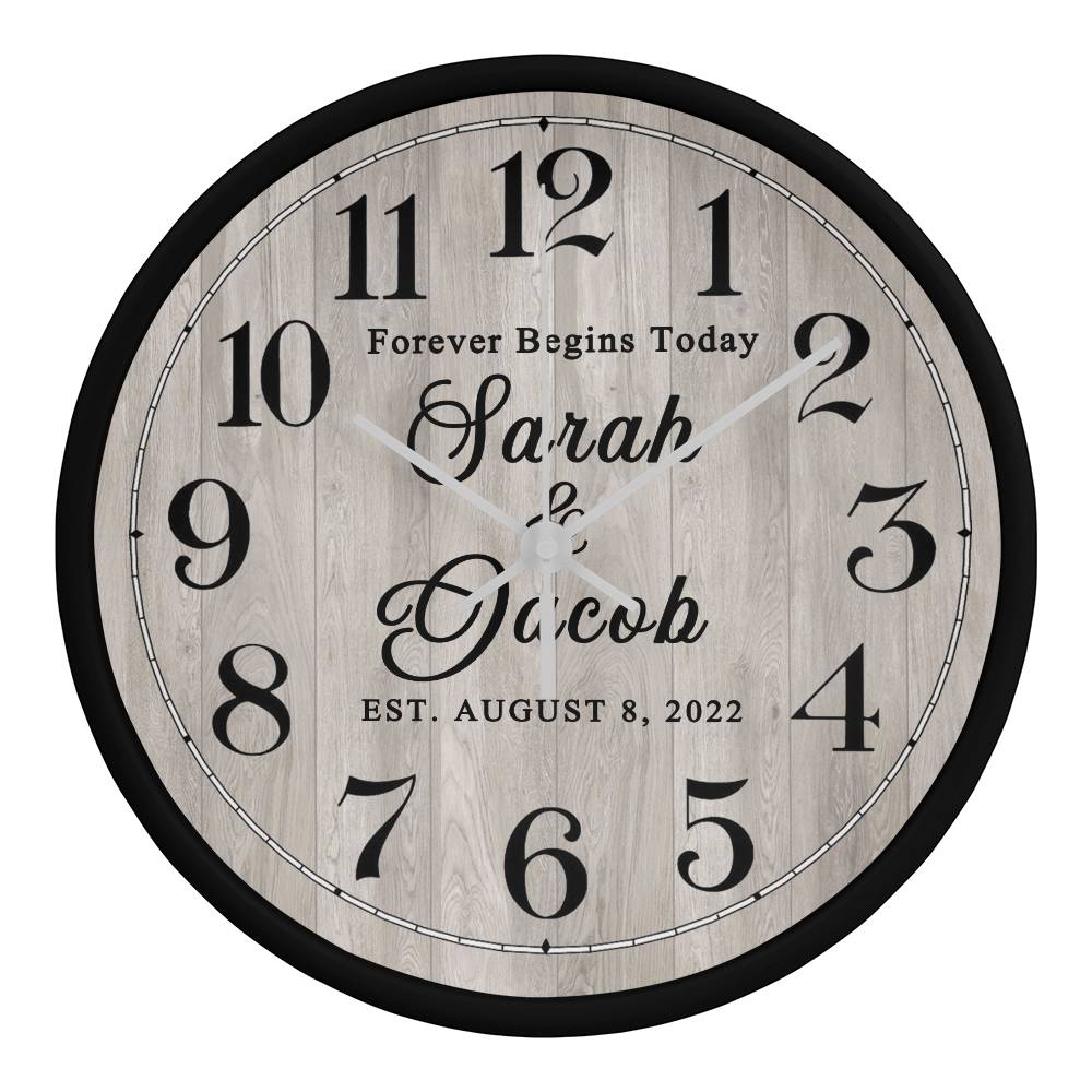 Personalized Clock Wedding Gift