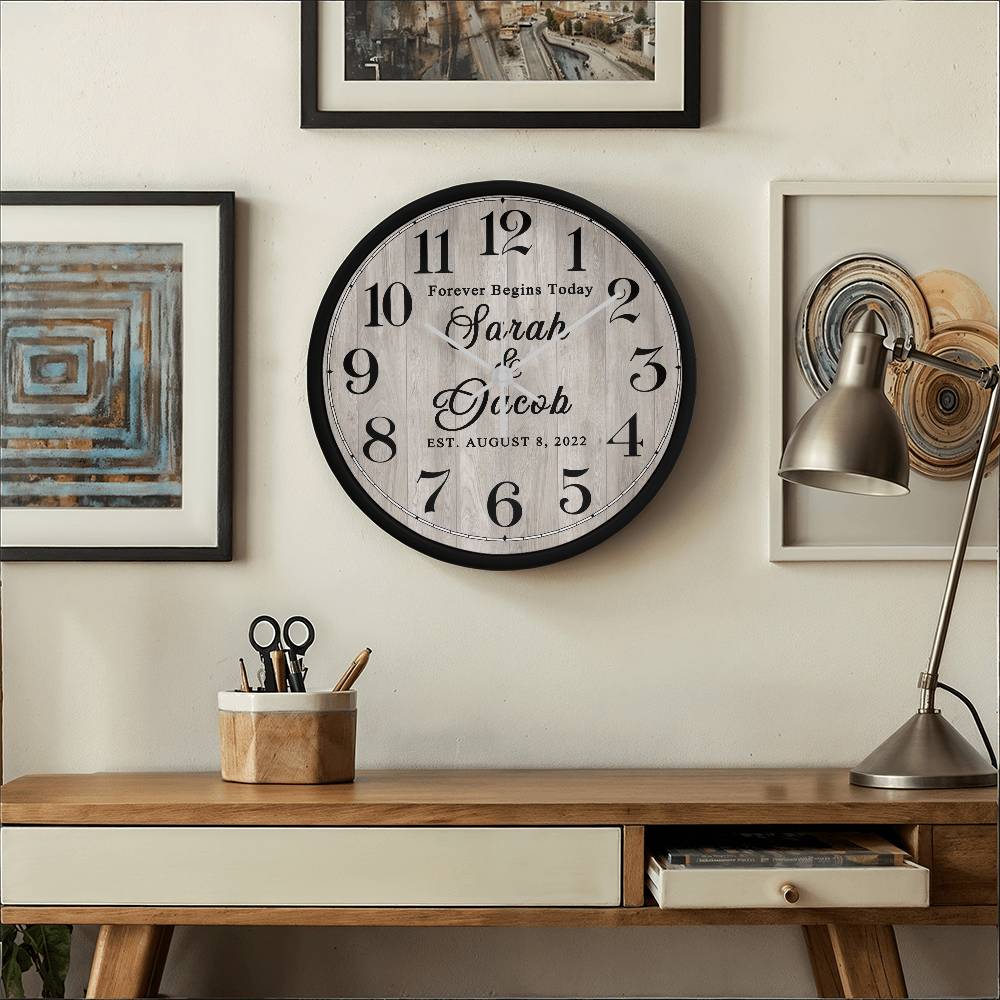 Personalized Clock Wedding Gift