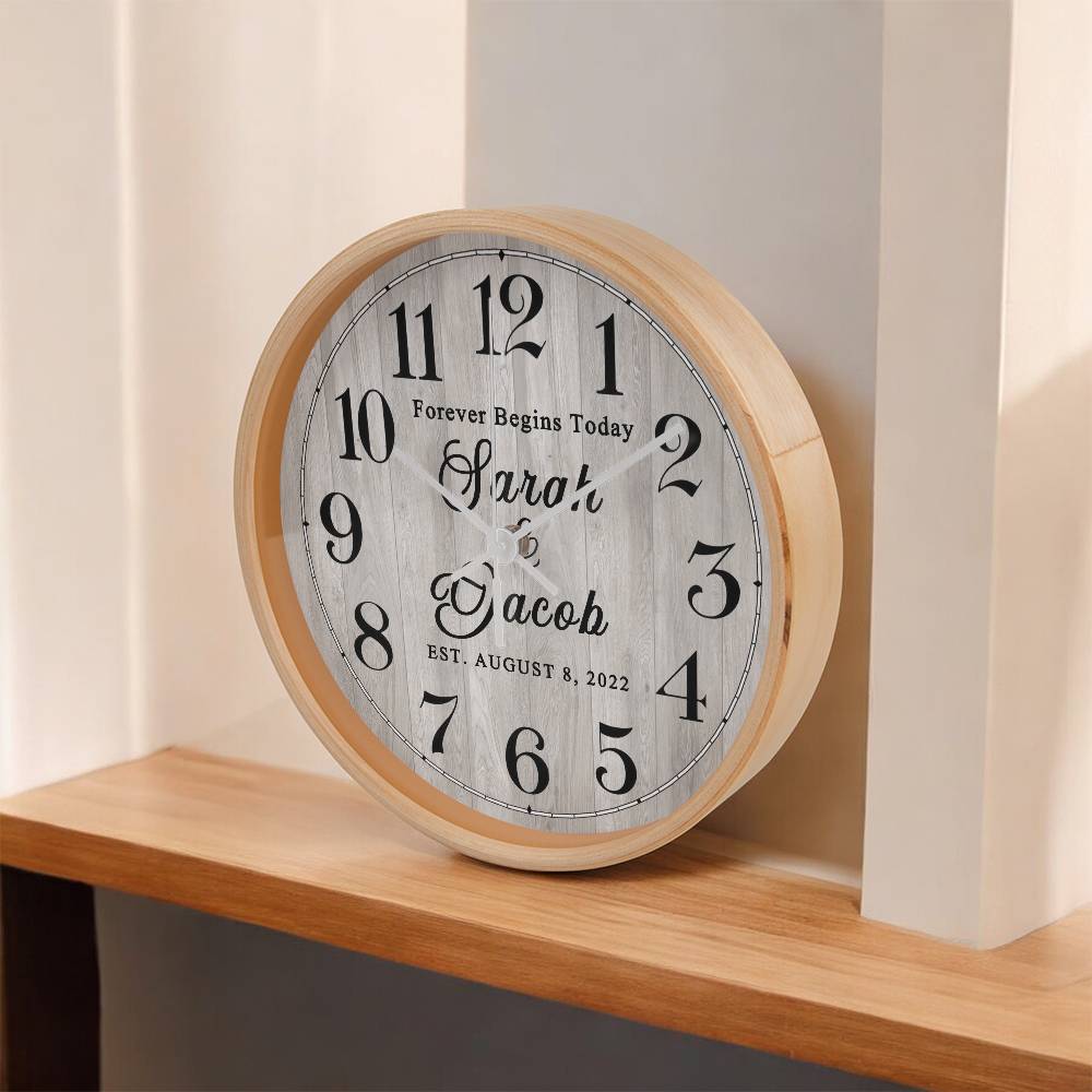 Personalized Clock Wedding Gift