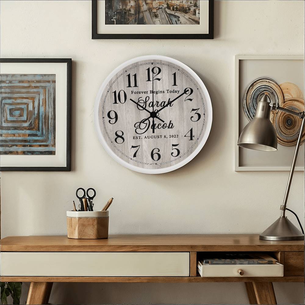 Personalized Clock Wedding Gift