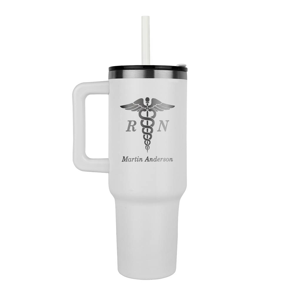 Personalized  Registered Nurse Engraved Tumbler