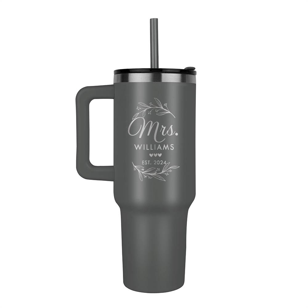 Personalized  Bride and Groom Tumbler