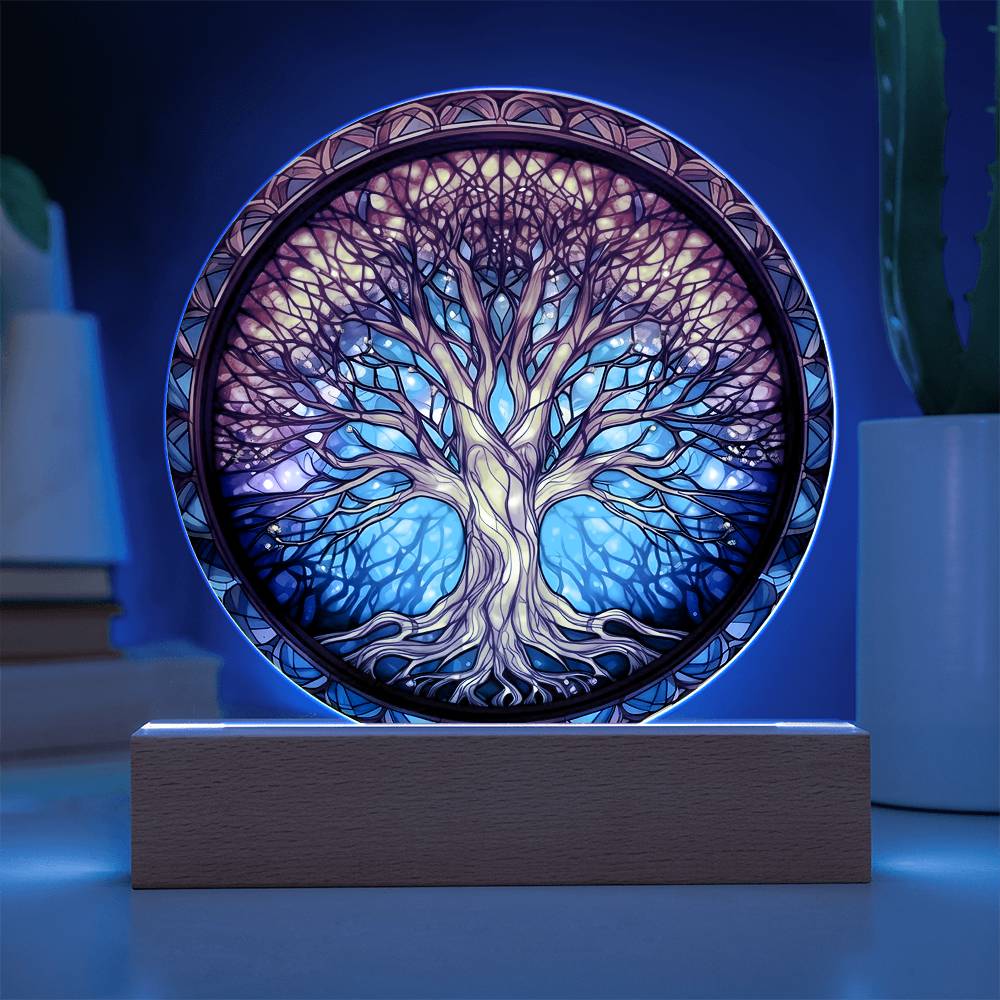 Tree Of Life Faux Stained Glass