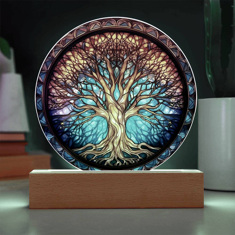 Tree Of Life Faux Stained Glass