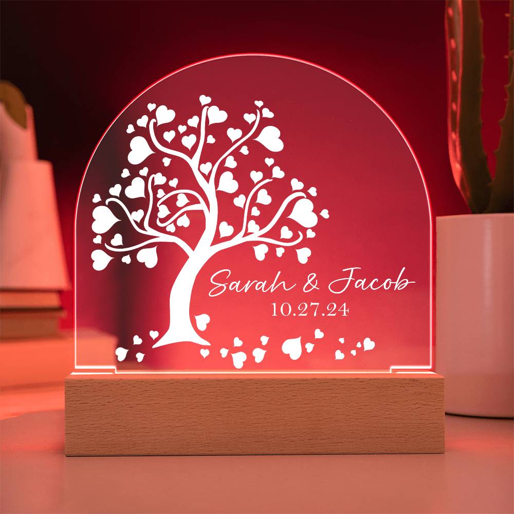 Tree Of Love Couples Night Light