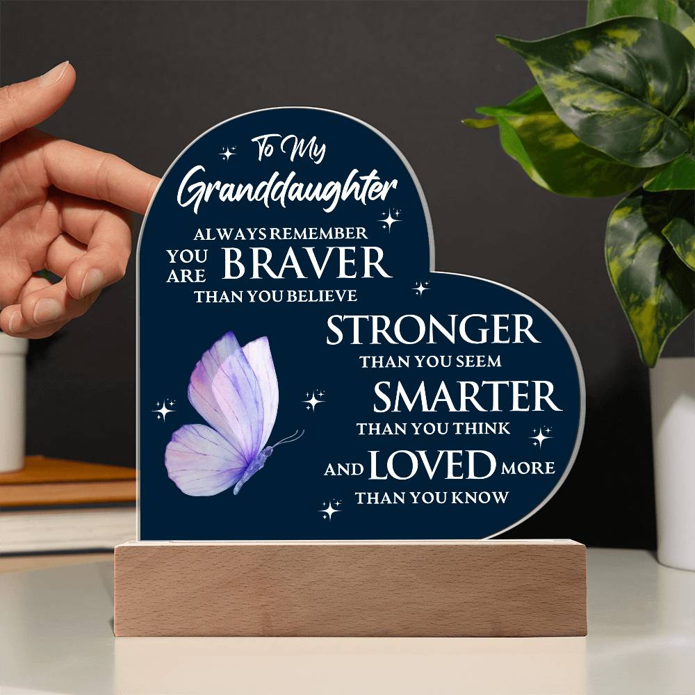 Granddaughter Gift: Bravery, Strength & Love