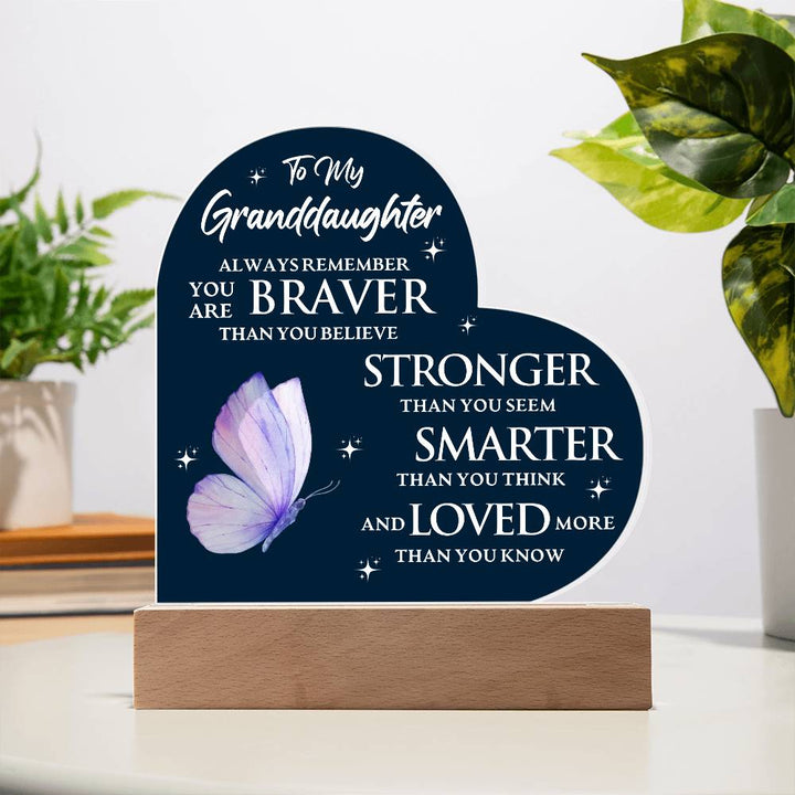 Granddaughter Gift: Bravery, Strength & Love