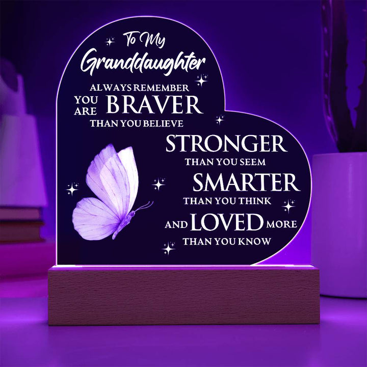 Granddaughter Gift: Bravery, Strength & Love