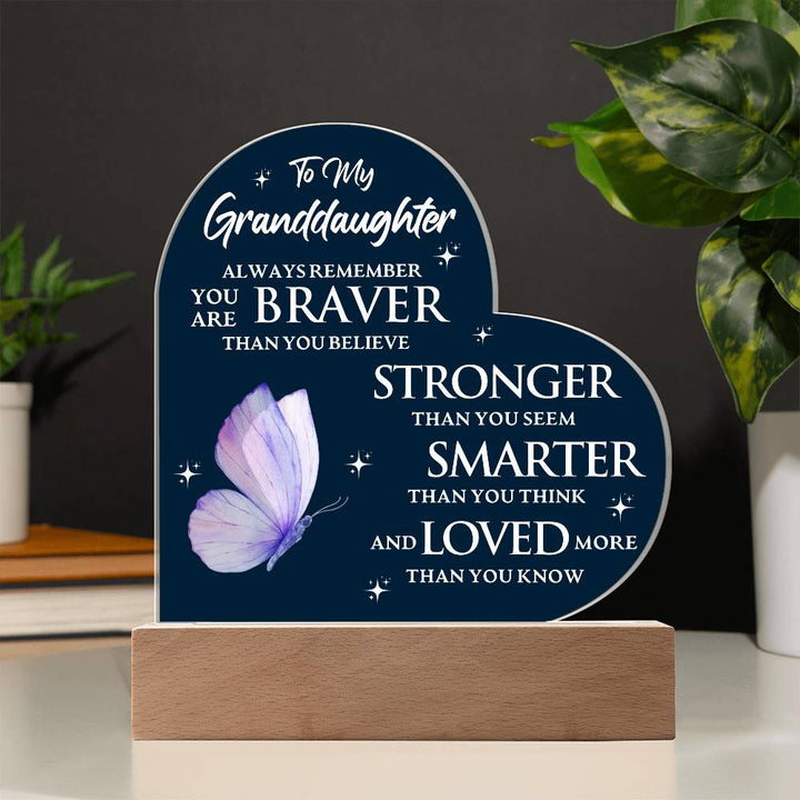 Granddaughter Gift: Bravery, Strength & Love