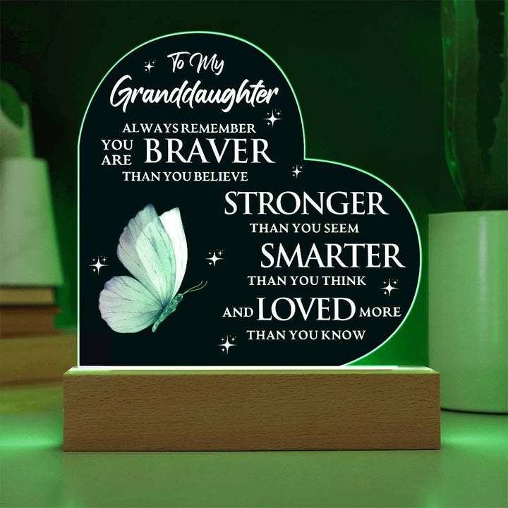 Granddaughter Gift: Bravery, Strength & Love