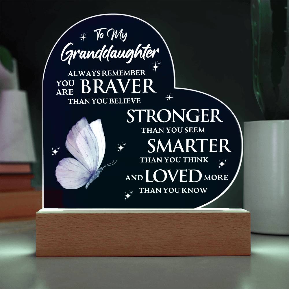 Granddaughter Gift: Bravery, Strength & Love