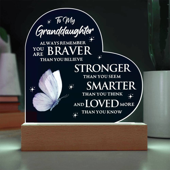 Granddaughter Gift: Bravery, Strength & Love