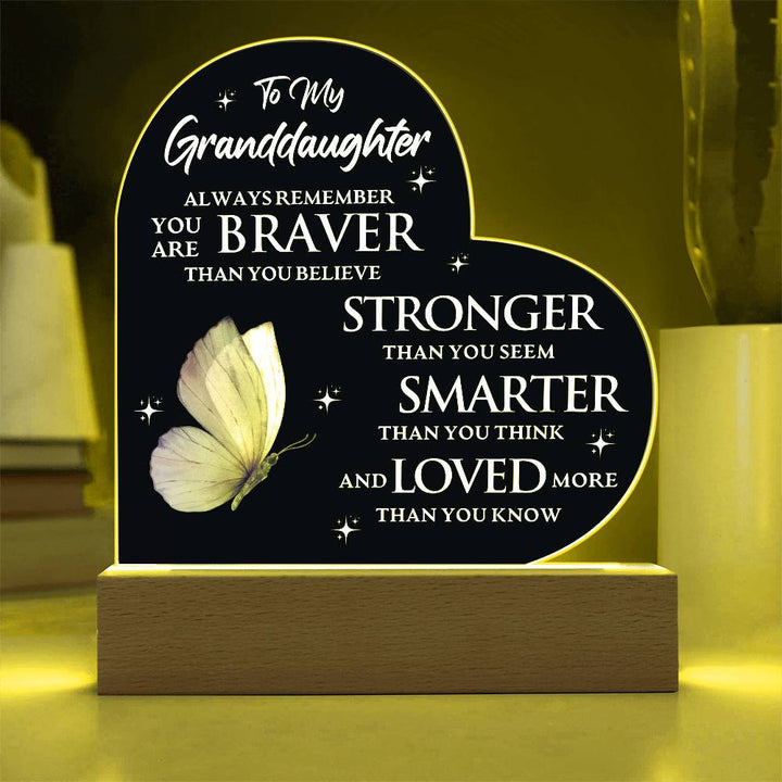 Granddaughter Gift: Bravery, Strength & Love