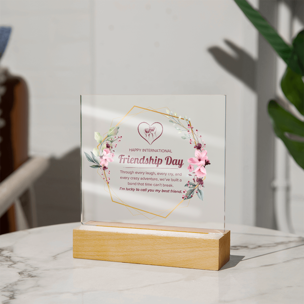Happy Friendship Day Acrylic Plaque