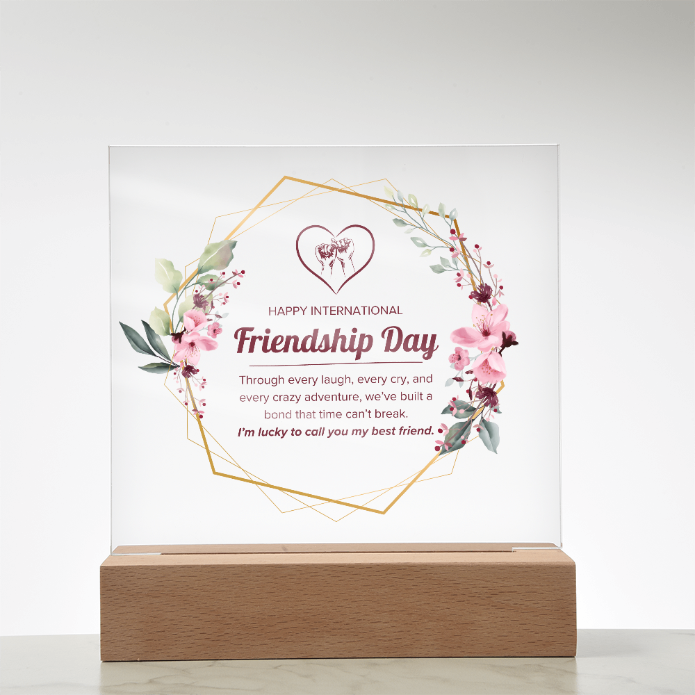 Happy Friendship Day Acrylic Plaque
