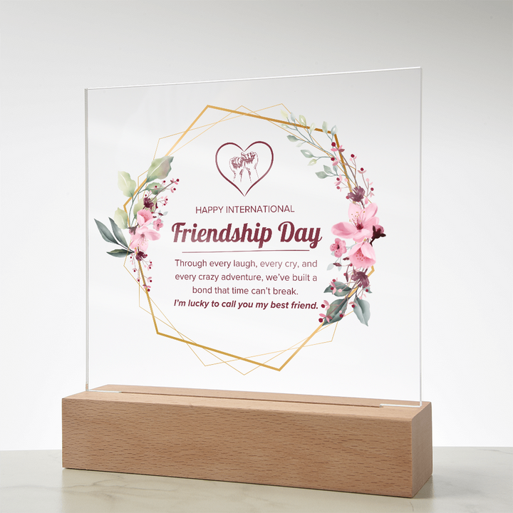 Happy Friendship Day Acrylic Plaque