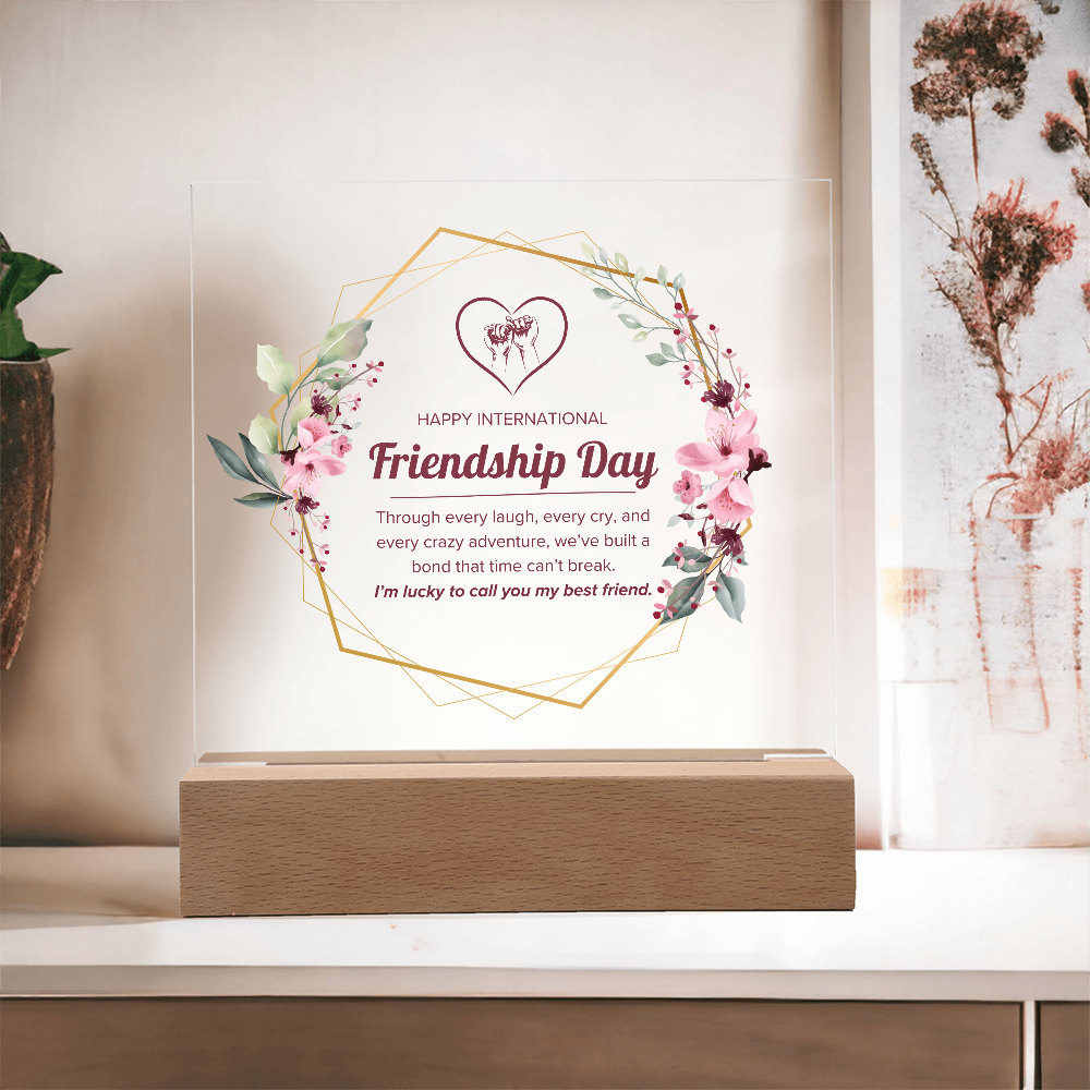 Happy Friendship Day Acrylic Plaque