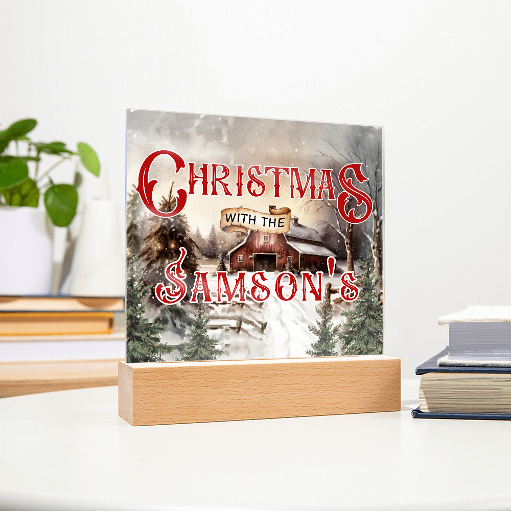 Personalized Light up Christmas Decor