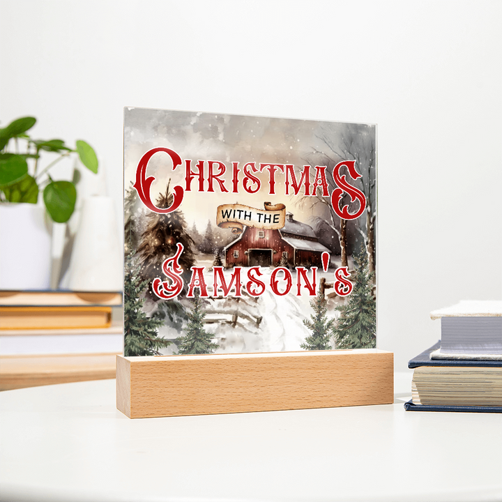 Personalized Light up Christmas Decor