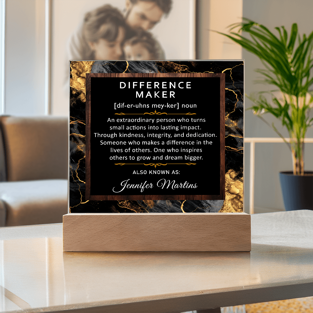 Personalized Difference Maker Thank you Gift