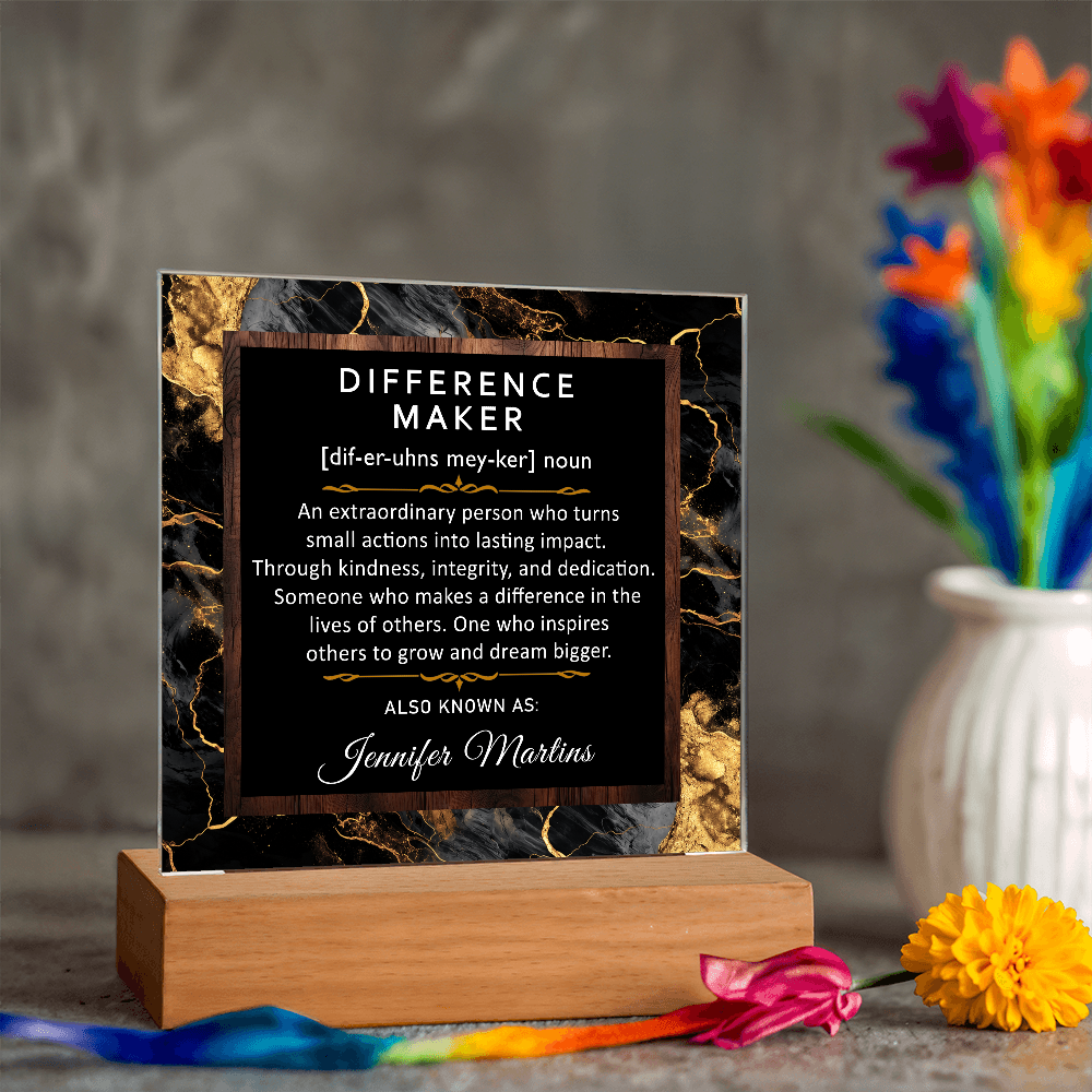 Personalized Difference Maker Thank you Gift