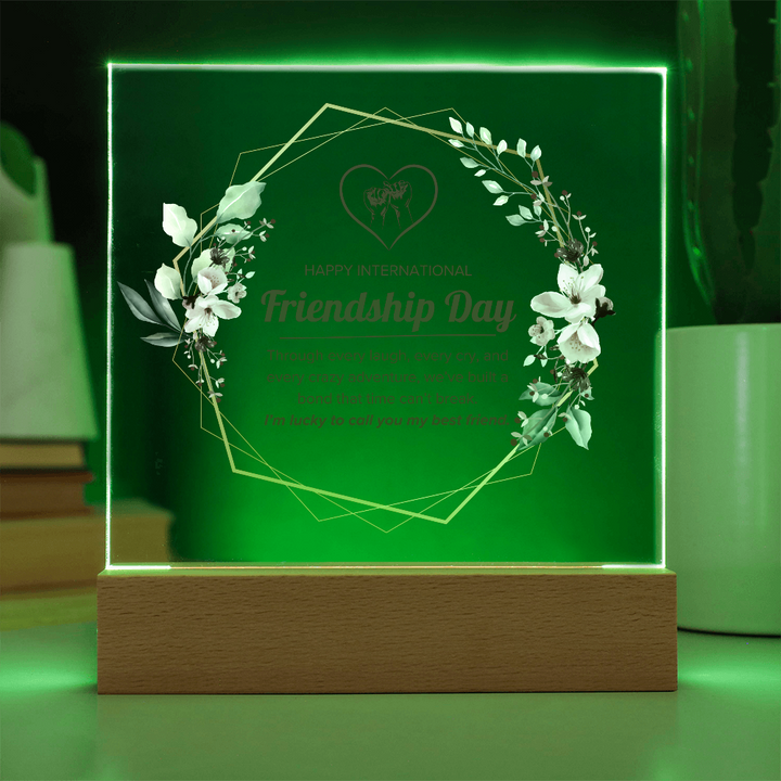Happy Friendship Day Acrylic Plaque