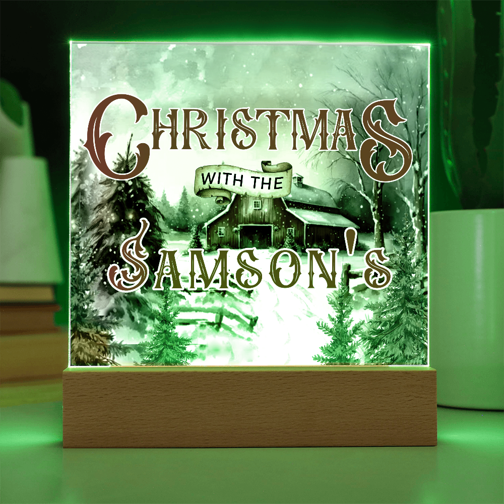 Personalized Light up Christmas Decor