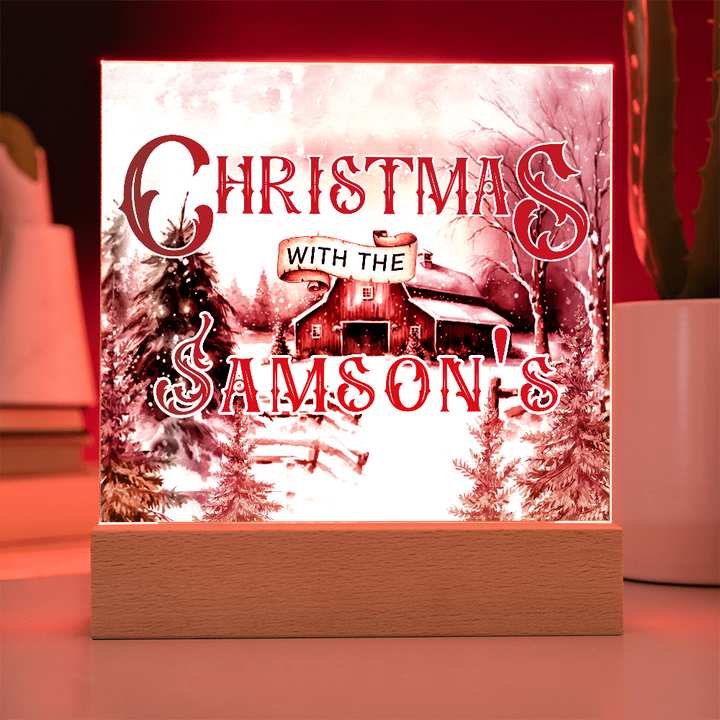 Personalized Light up Christmas Decor
