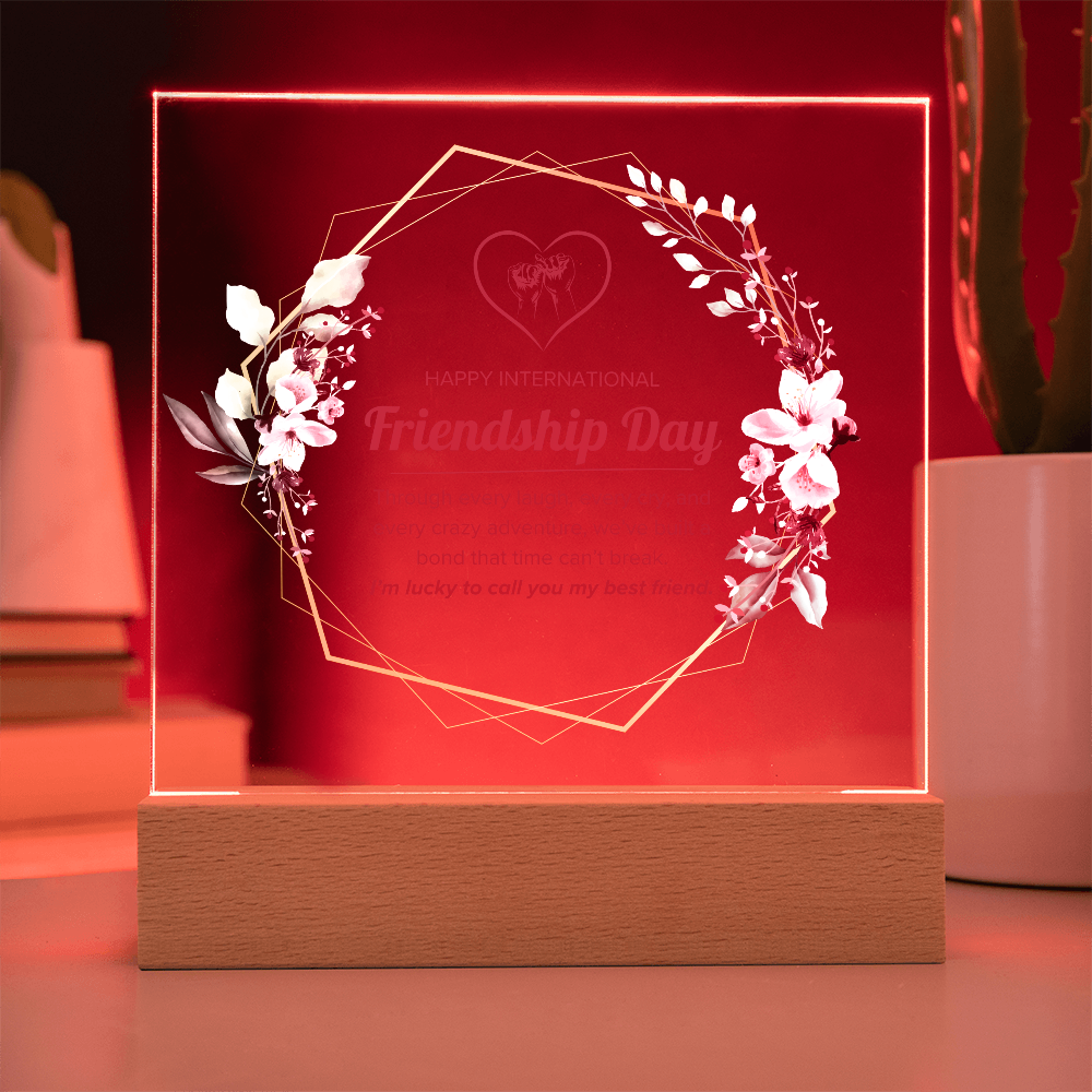 Happy Friendship Day Acrylic Plaque
