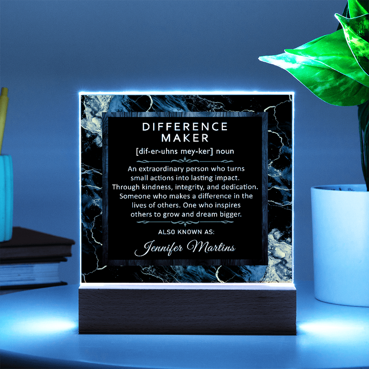 Personalized Difference Maker Thank you Gift