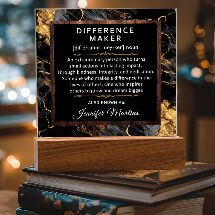 Personalized Difference Maker Thank you Gift