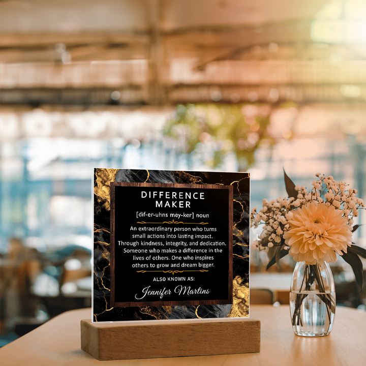 Personalized Difference Maker Thank you Gift