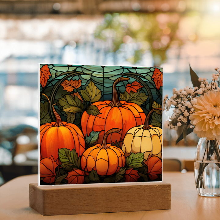 Halloween Pumpkin Night Light Fall Decor