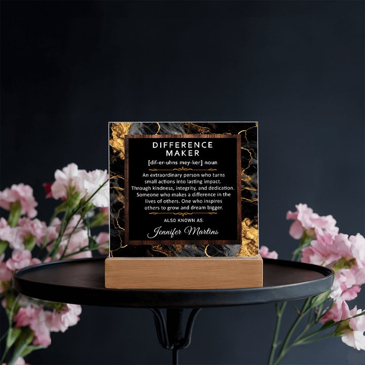 Personalized Difference Maker Thank you Gift