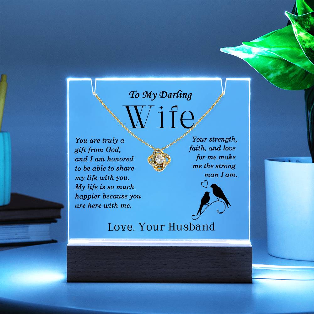 Heartfelt Note and a Thoughtful Gift to Wife