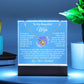 Personalized Acrylic Plaque with Necklace - Romantic Gift for Wife from Husband