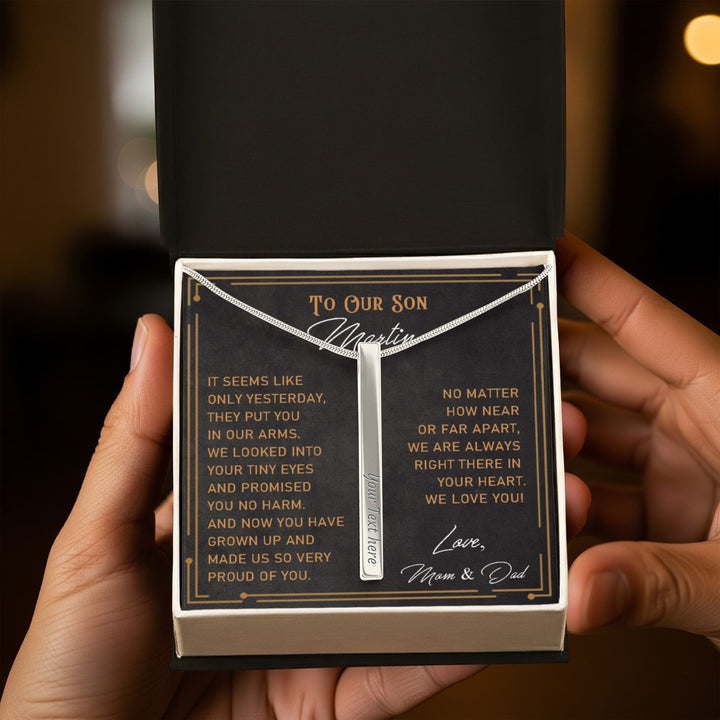 Gift for Son Necklace From Parents