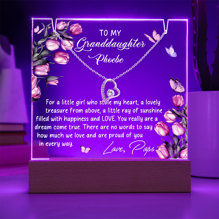 To My Granddaughter Necklace from Pop