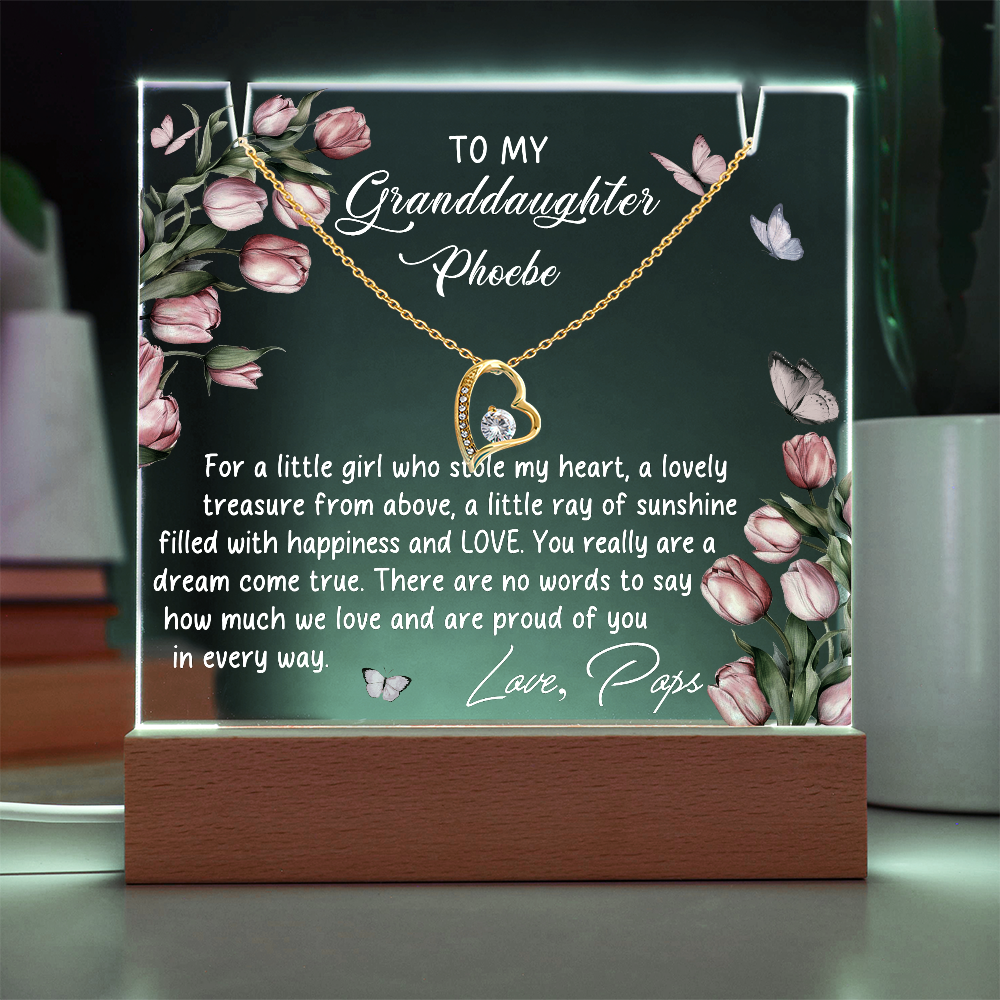 To My Granddaughter Necklace from Pop