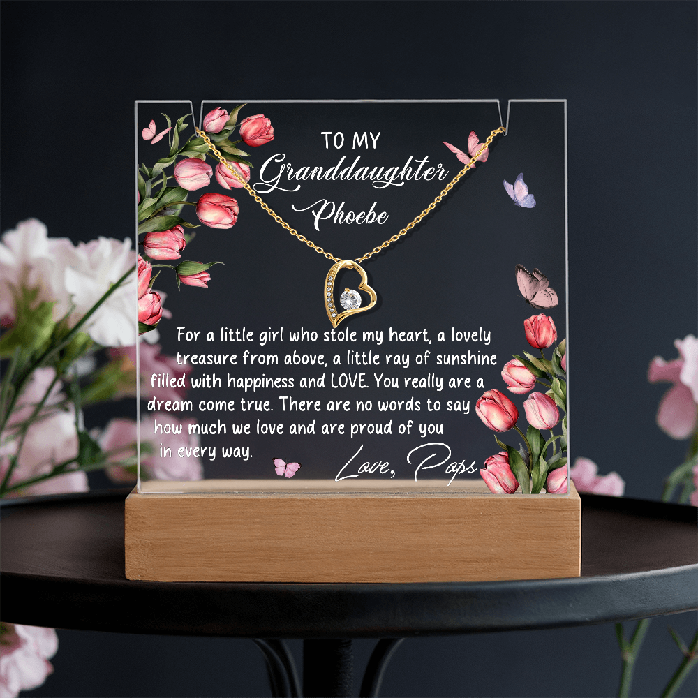 To My Granddaughter Necklace from Pop