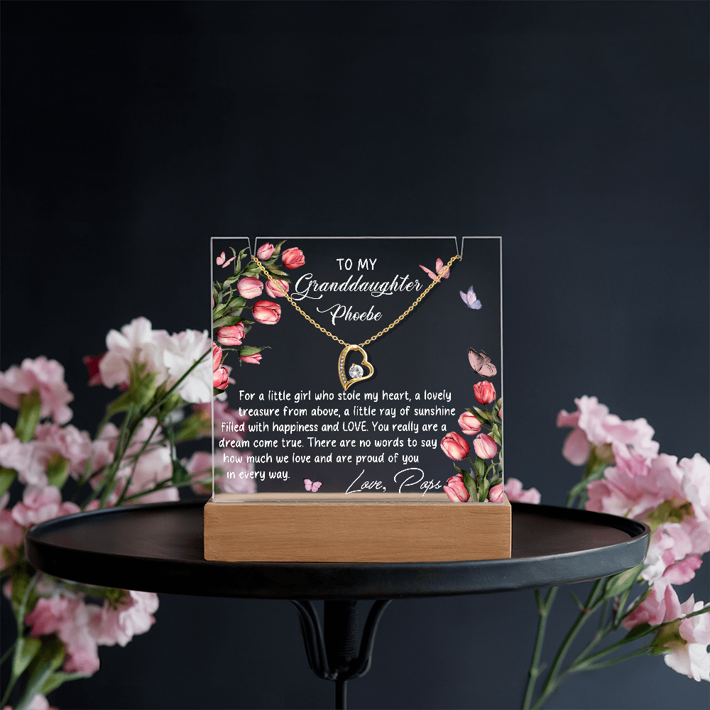 To My Granddaughter Necklace from Pop