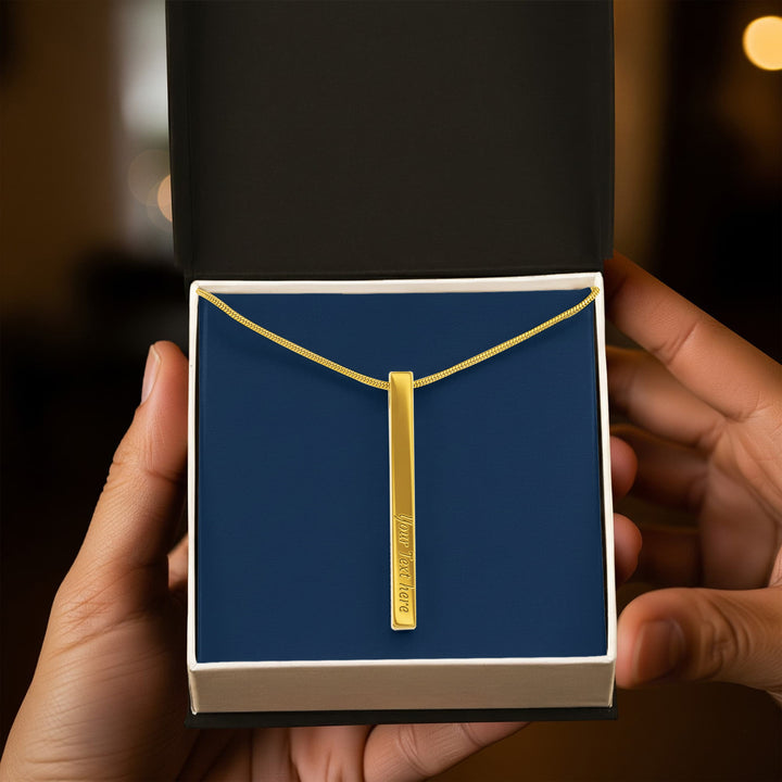 Engraved Bar Necklace – Gift of Encouragement