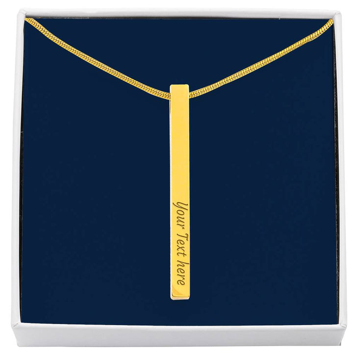 Engraved Bar Necklace – Gift of Encouragement