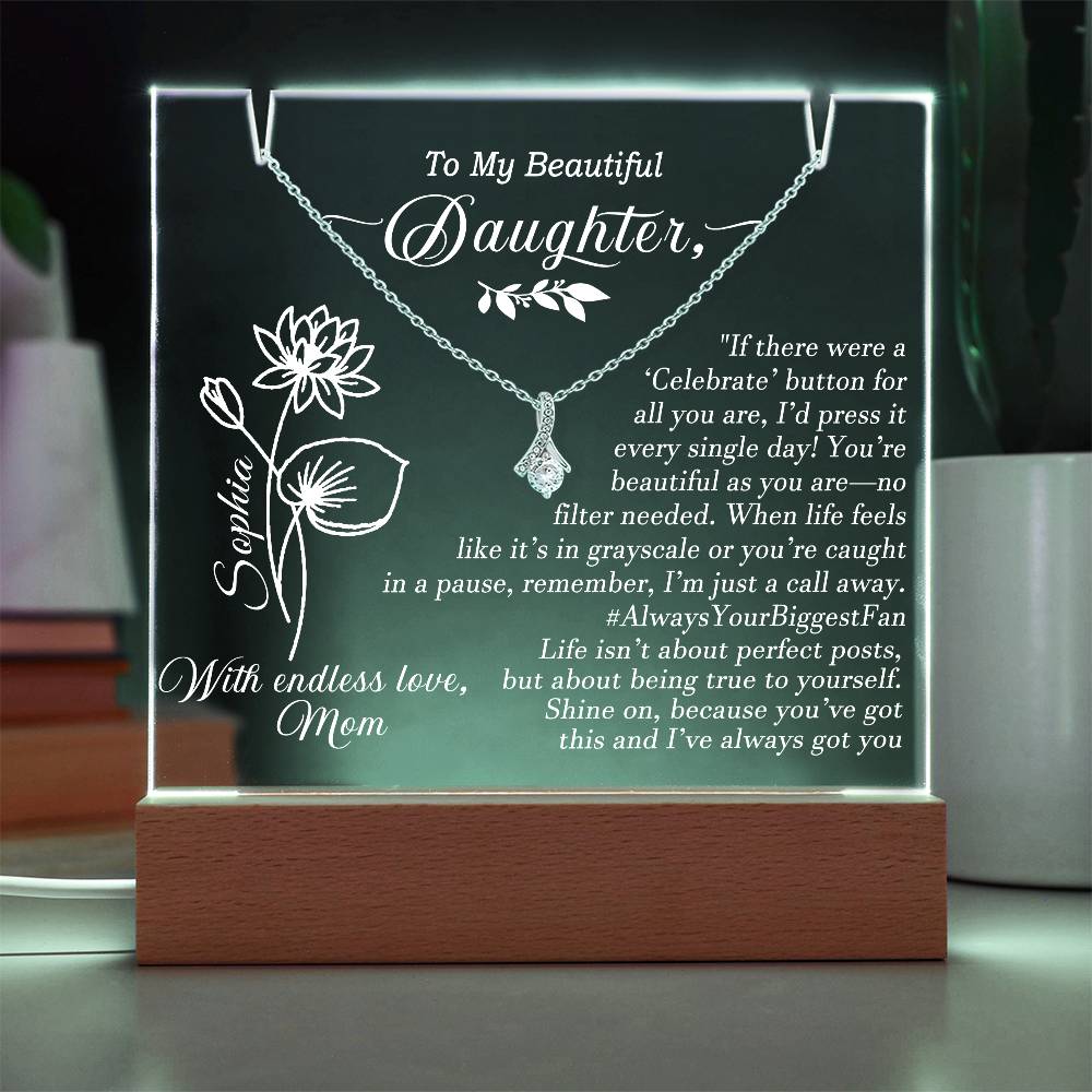 To My Daughter Plaque