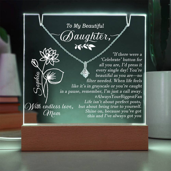 To My Daughter Plaque