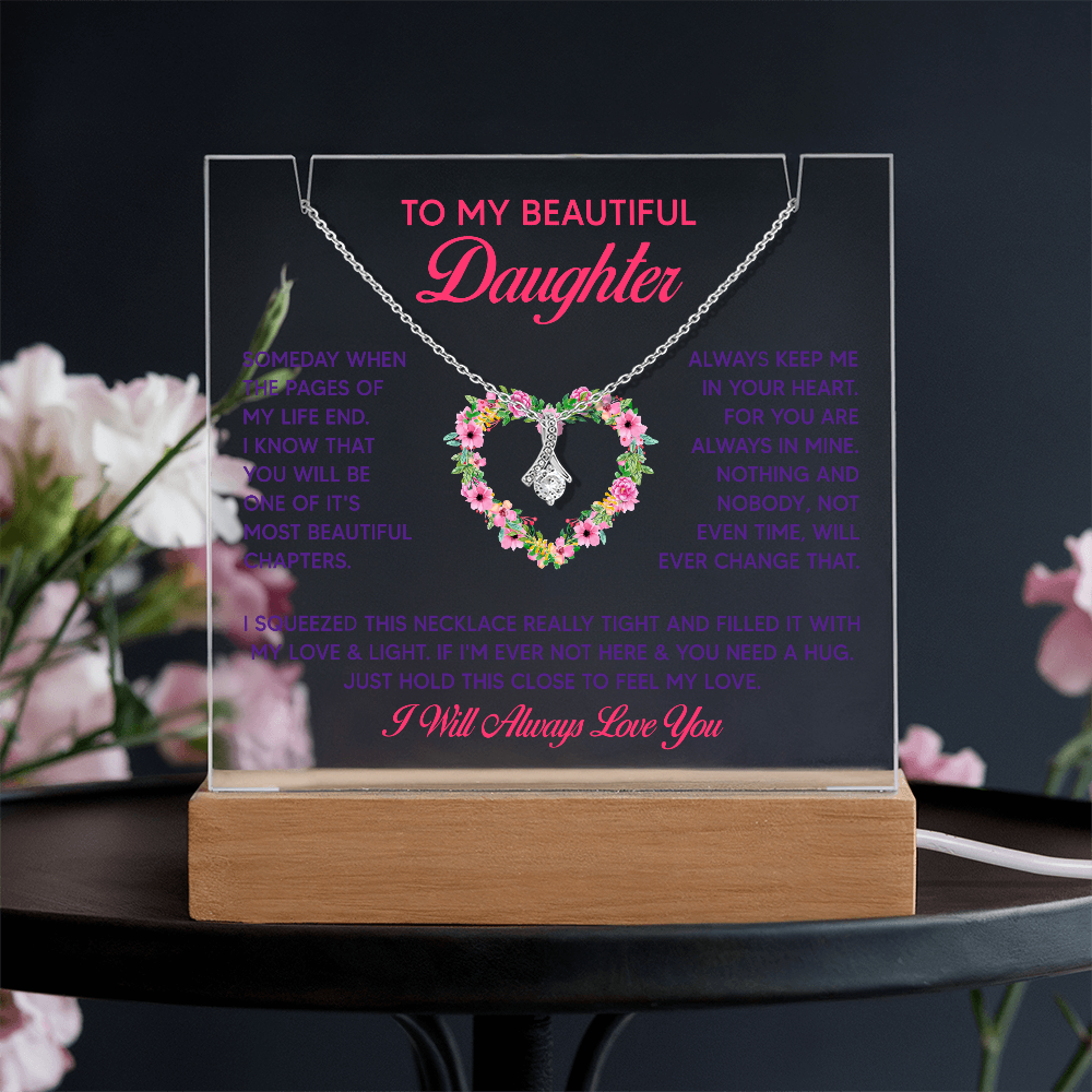 Always Be There For You - Jewelry Gift For Daughter With Heartfelt Message