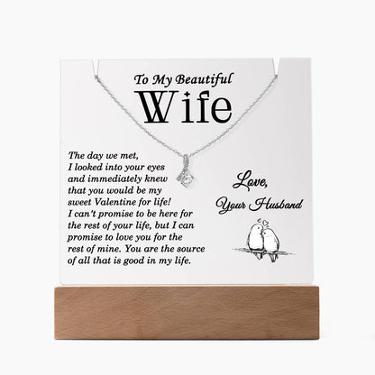 silver necklace for wife