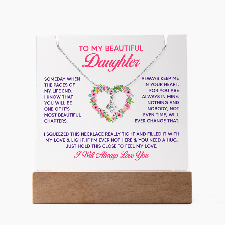 Always Be There For You - Jewelry Gift For Daughter With Heartfelt Message