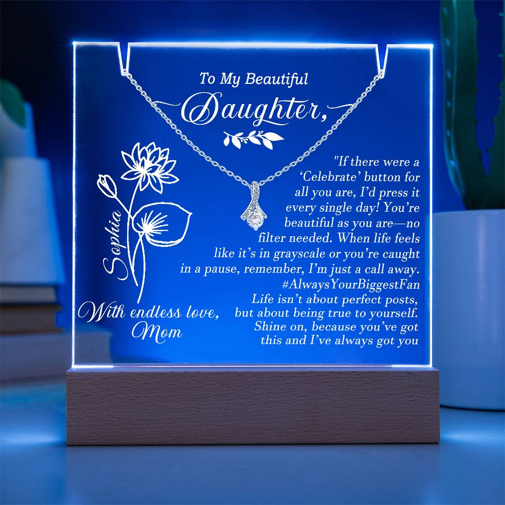 To My Daughter Plaque