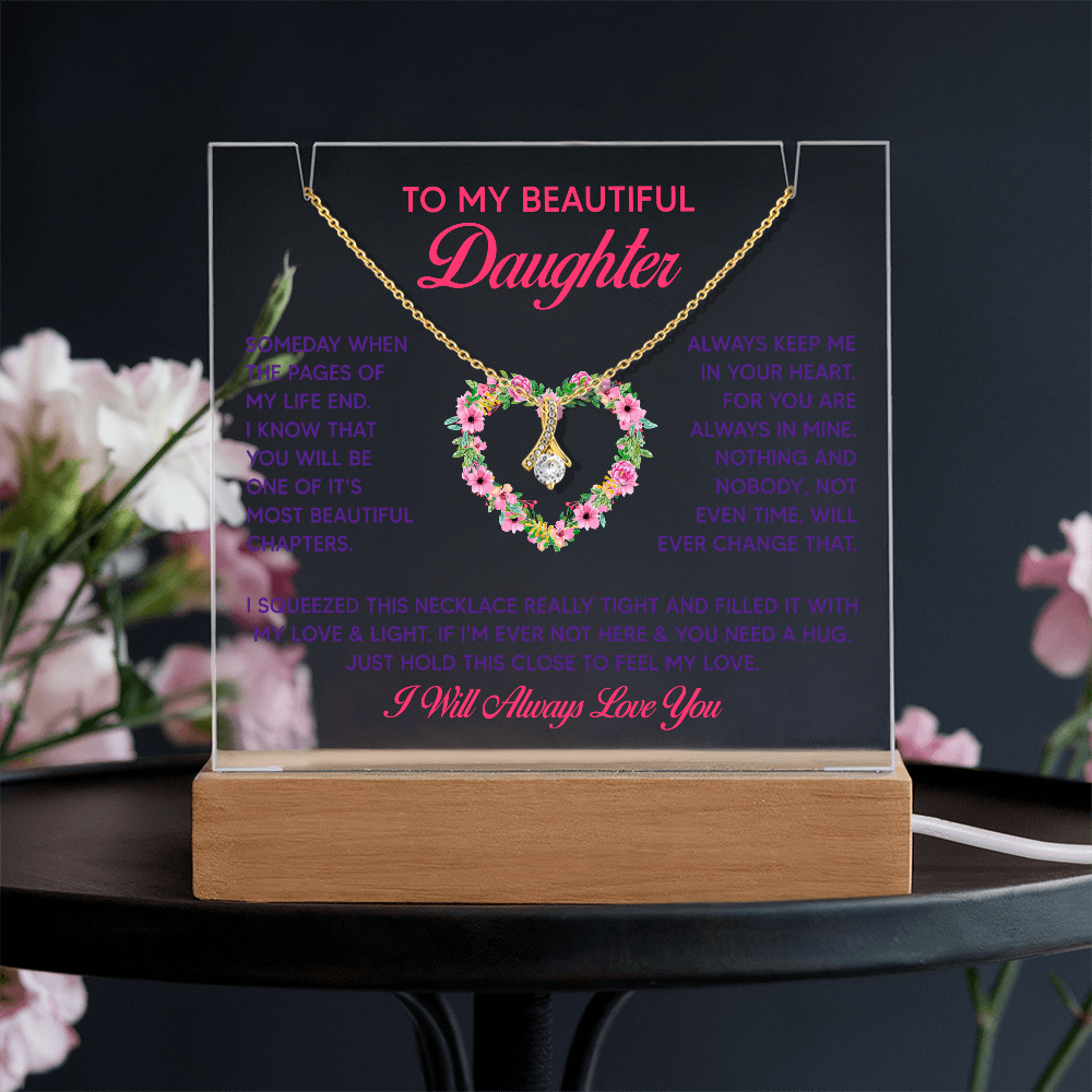 Always Be There For You - Jewelry Gift For Daughter With Heartfelt Message